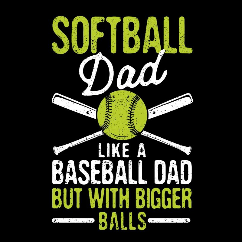 Softball Dad Wie ein Baseball aber mit größeren