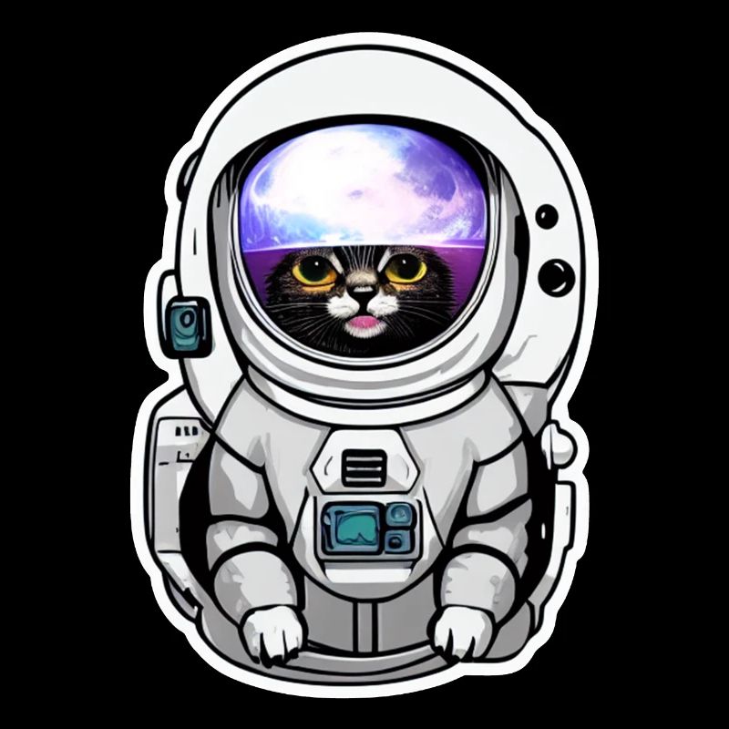 chat astronaute dans l espace