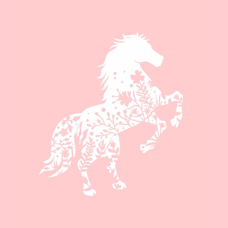 Pferd mit Blumen