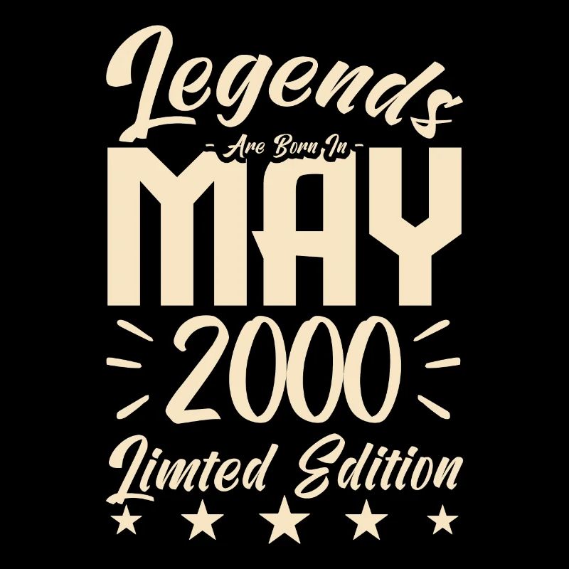 Geboren Mai 2000 Geburtstagsgeschenk 2000.