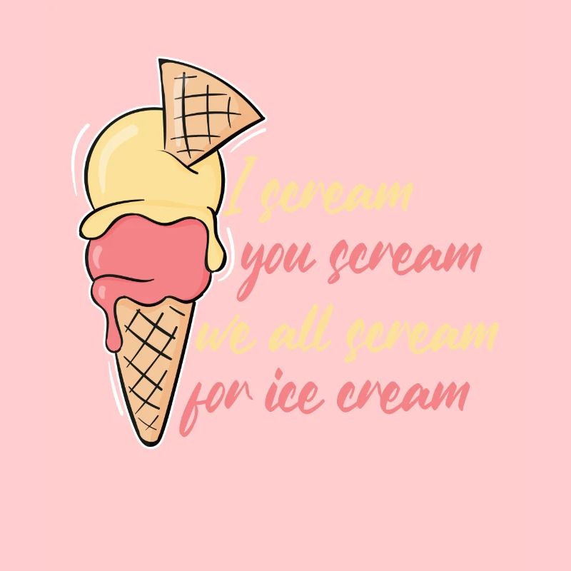 I Scream Ice Cream Eiscreme Eis