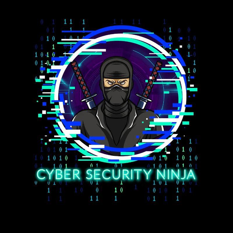 Cyber Security Ninja Programmierer Nerd Design