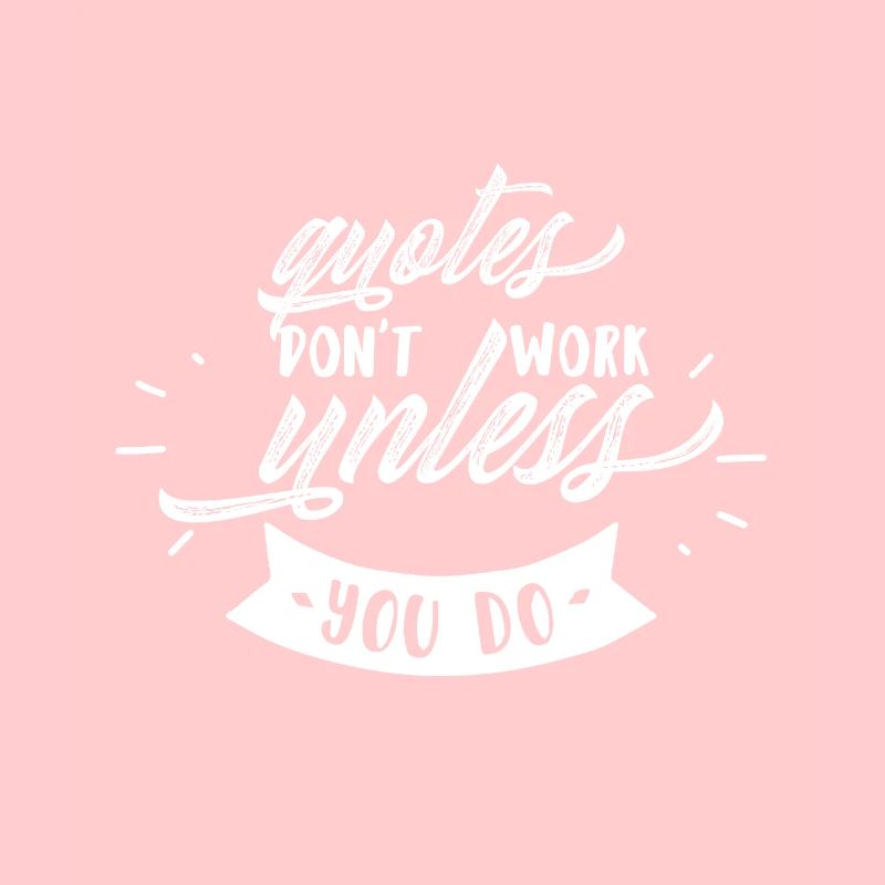 Quotes only work if you do it
