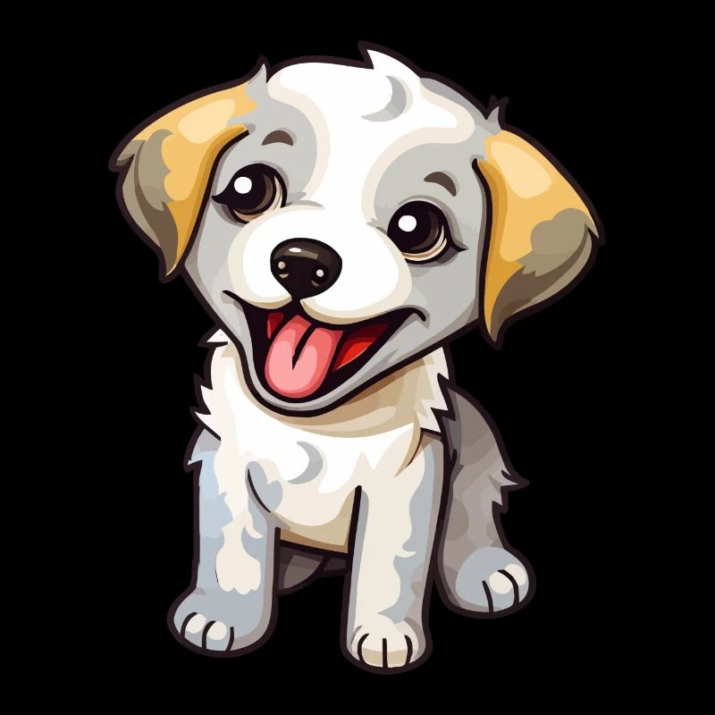 Petit chiot mignon