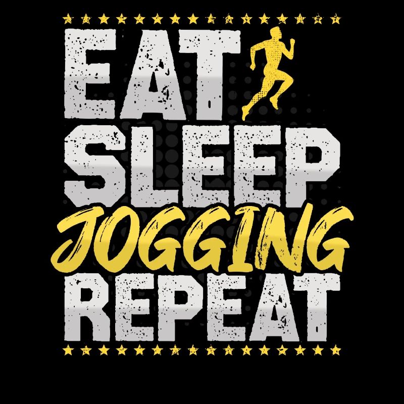 Jogging Manger Dormir Répéter Cardio Hobby Jogging