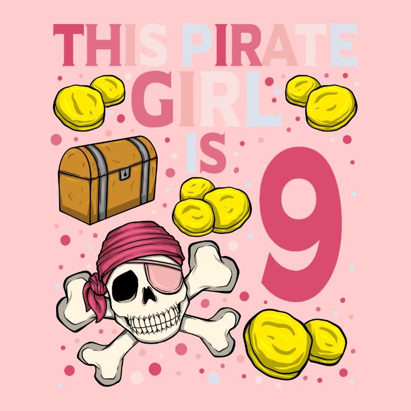 Skeleton This Pirate Is 9th Pirate Birthday