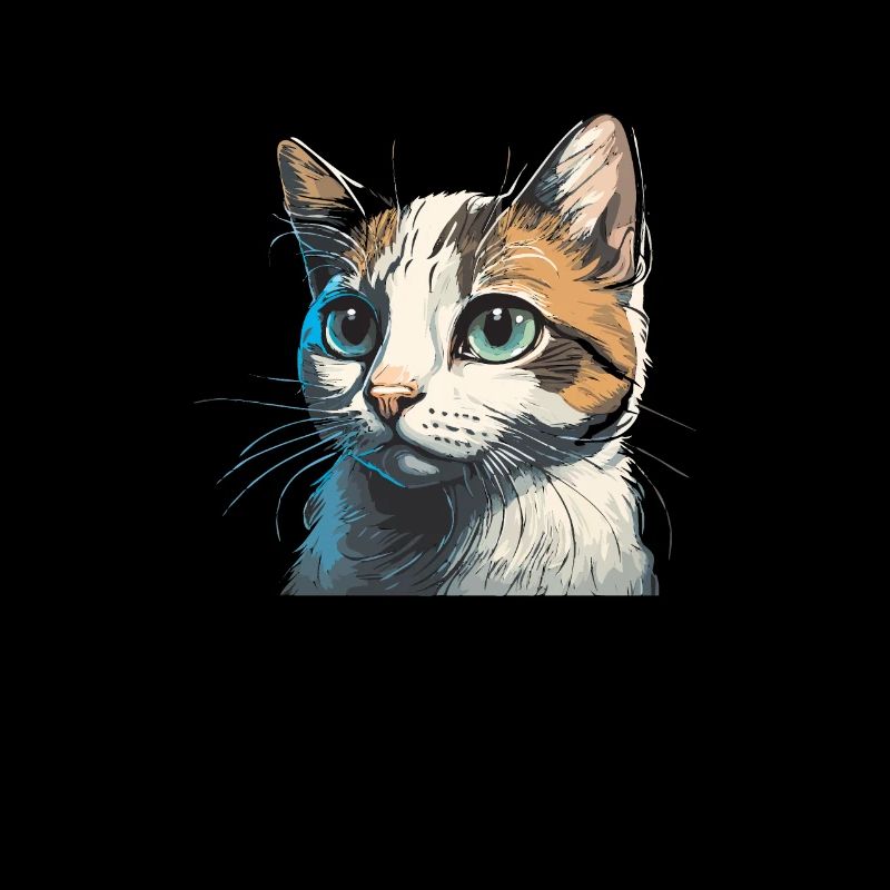 Dessin de chat mignon