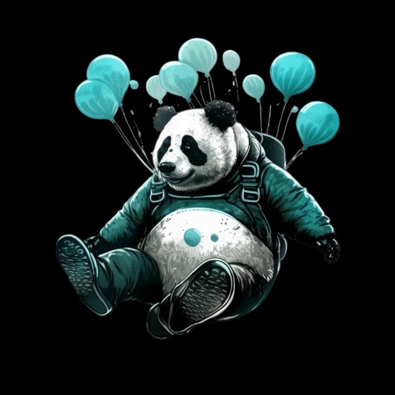 Skydiving Panda