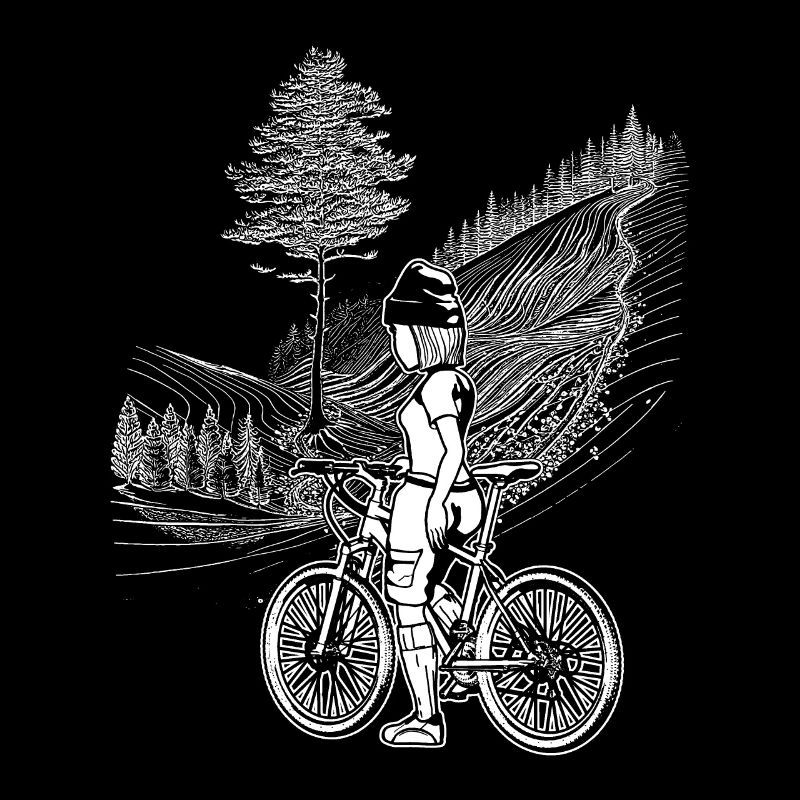 Chemise de cyclisme respectueuse de l’environnement avec un design comique.