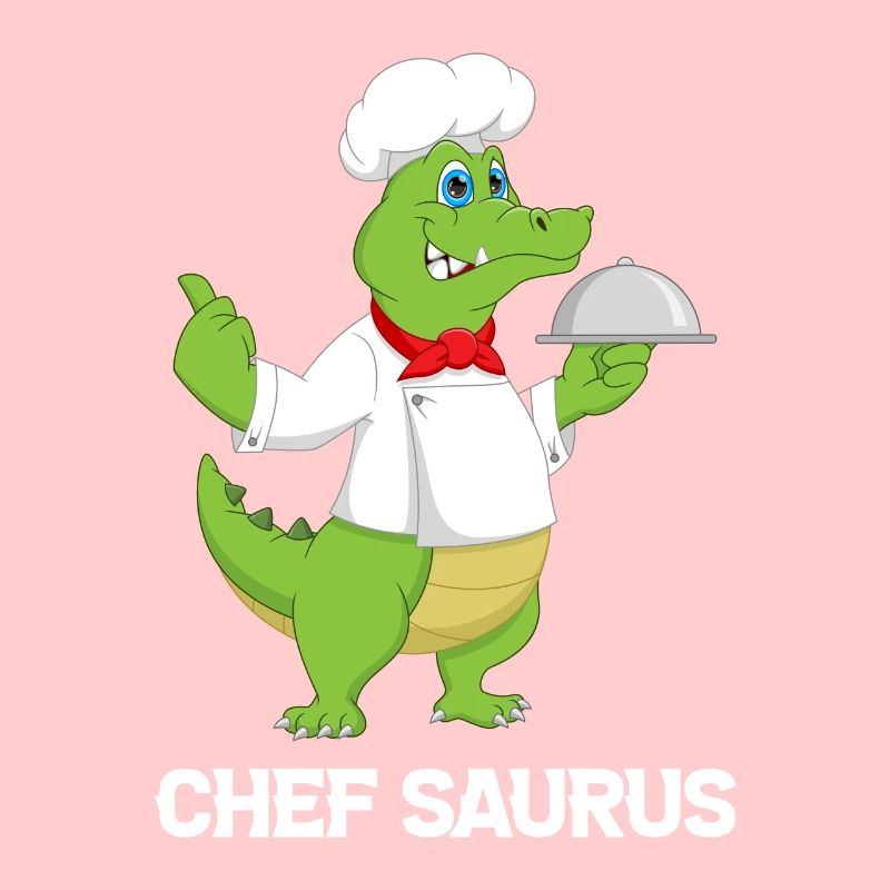 Chef Saurus Kitchen Cook Dinosaur Lover Kitchen Co