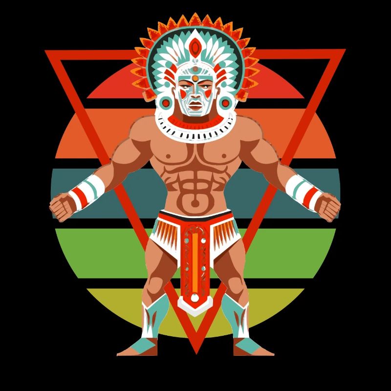 Ancient Aztec Deity Xipe Totec Inca Maya God