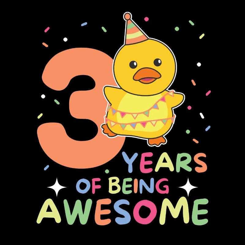 Duck for 3rd birthday children three years old
