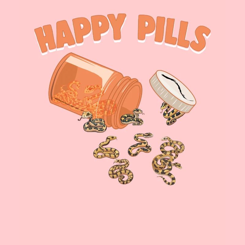 Pilules heureuses Serpents Drôle de balle Python Amants Humour