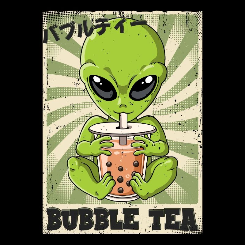 Boba Tea Alien Bubble Tea