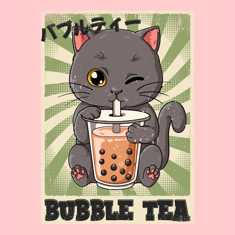 Boba Tea Katze Bubble Tea
