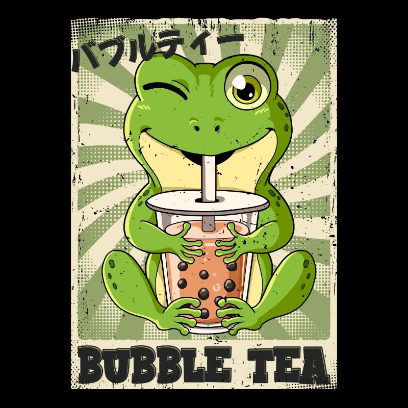Boba Tea Frosch Bubble Tea