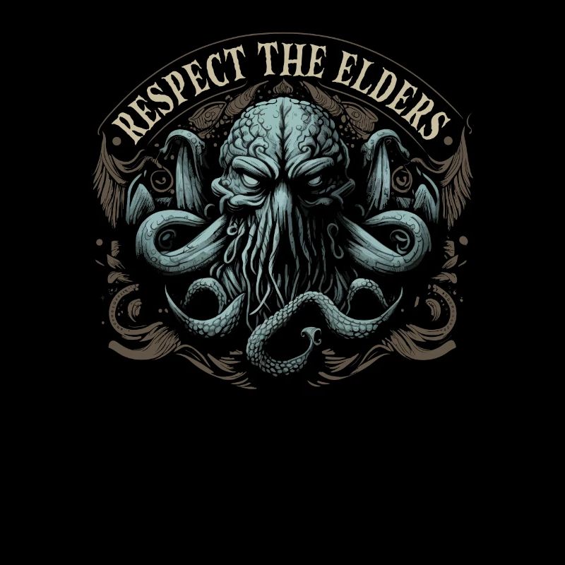 Cthulhu Respect The Elders, Cosmic Horror Cthulhu