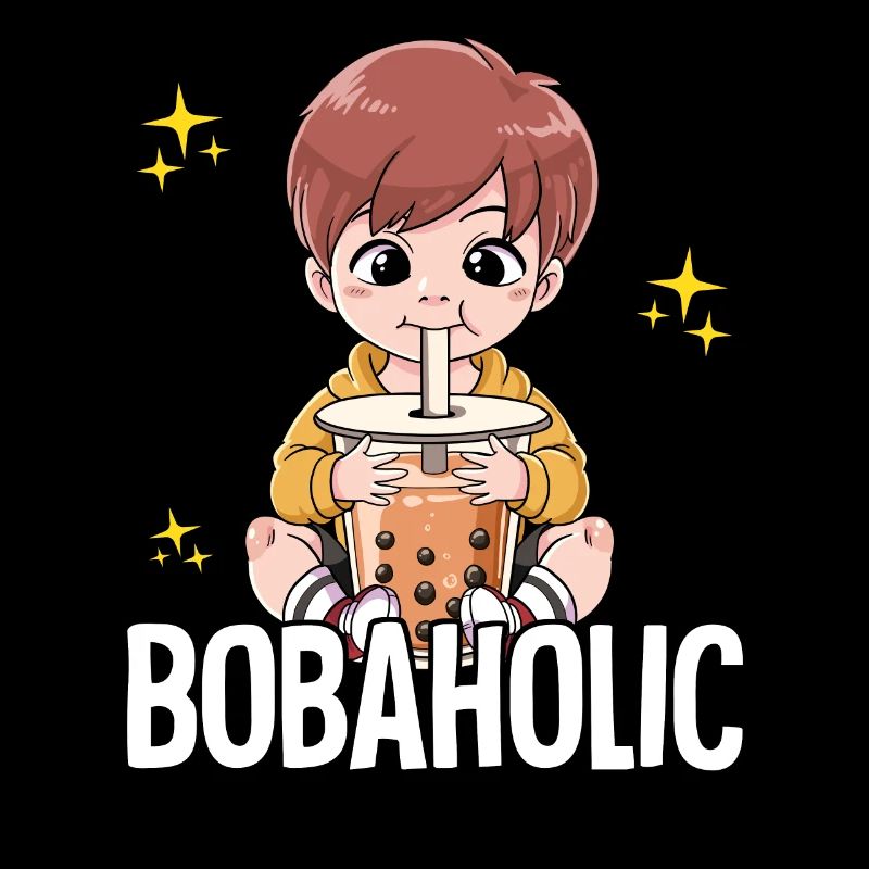 Bubble Tea Junge Boba Tea Bobaholic