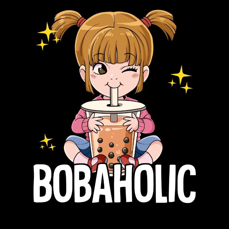 Bubble Tea Mädchen Boba Tea Bobaholic