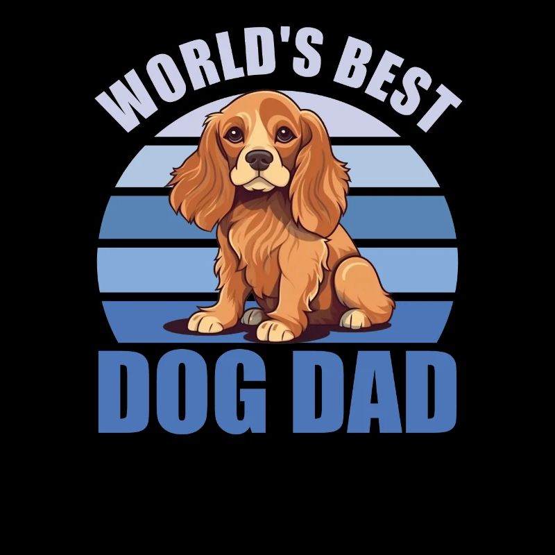 Weltbester Hunde Papa süßer Cocker Spaniel