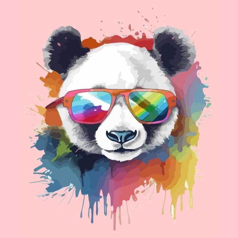 Ikko der Panda mit Brille