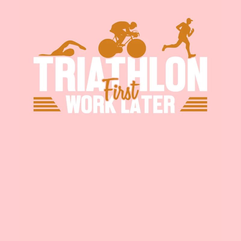 Triathlon First Work Later Triathlet Training