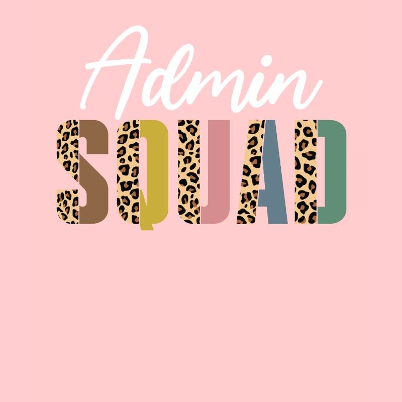 Admin squad leopard print