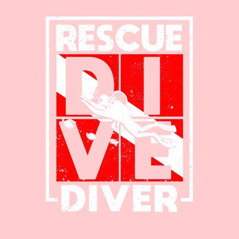 Diving Rescue Diver Flag Diver Instructor