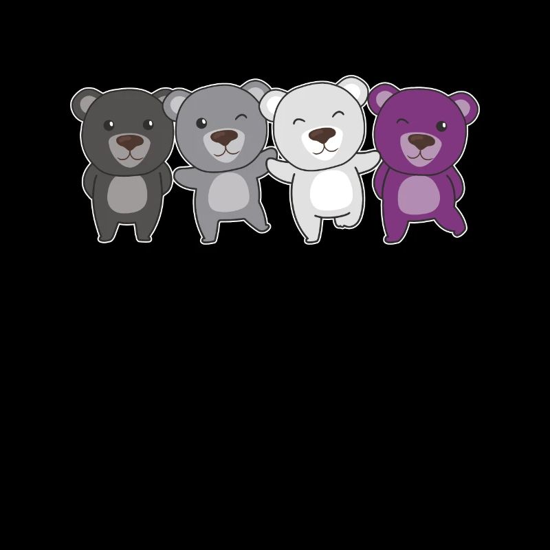 Asexual Flag Pride LGBTQ Bear