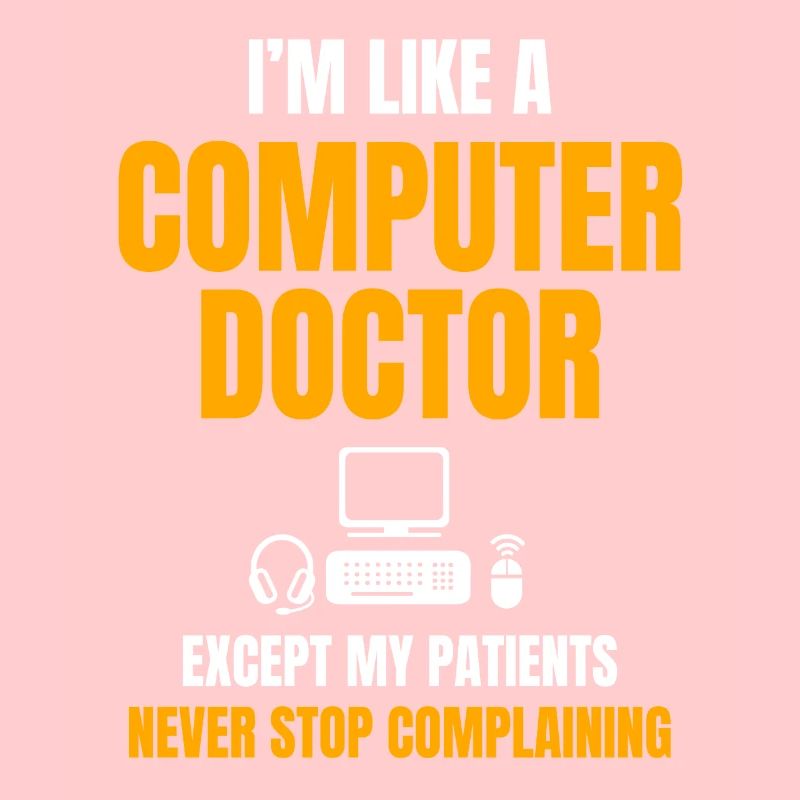 Lustiges IT Support Design Computerdoktor