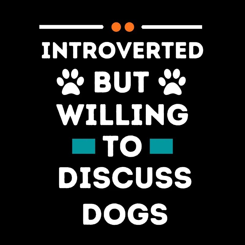 Introvertiert, aber bereit, über Hunde zu diskutieren