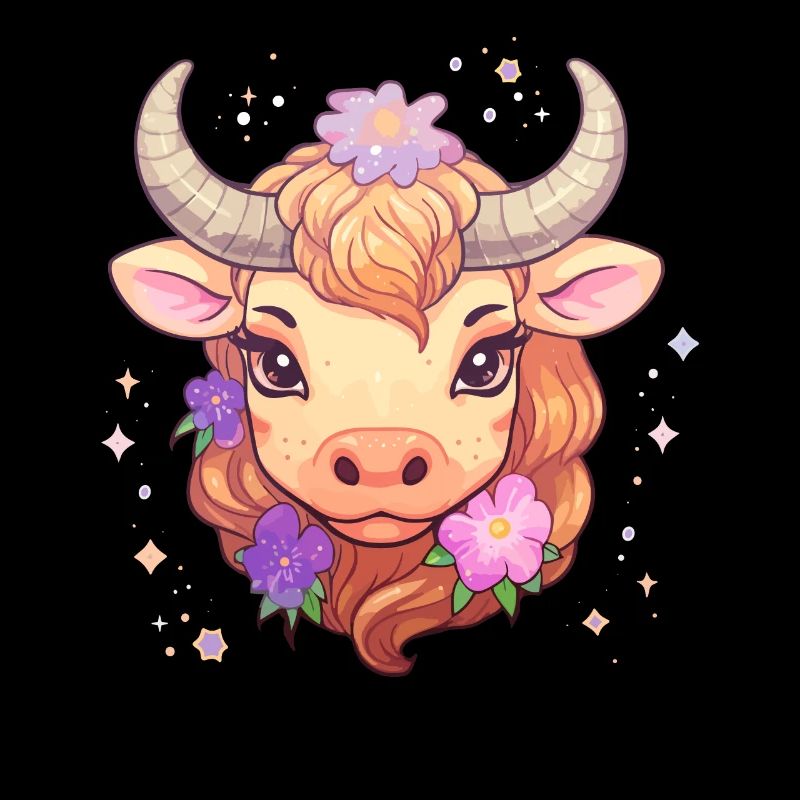 Stier Sternzeichen Design - Sternzeichen Kawaii