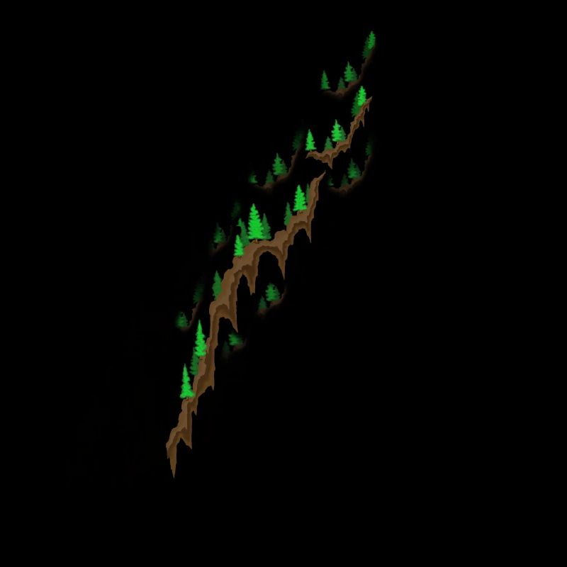 Forest uphill