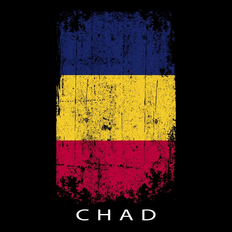 Souvenir avec le drapeau du Tchad