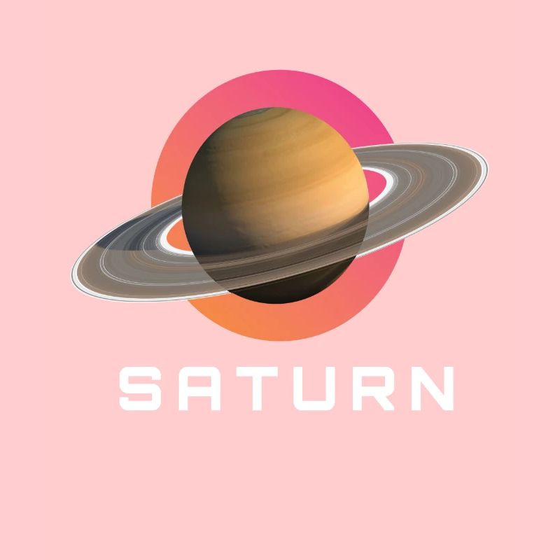 Système solaire spatial de la planète Saturne