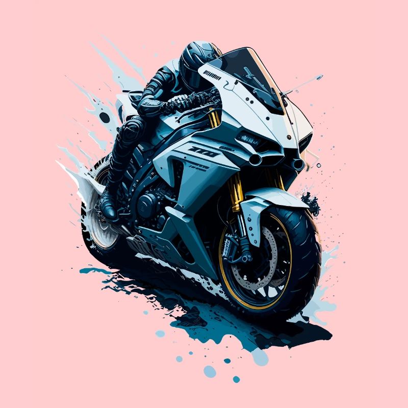 Sportmotorrad-Illustration