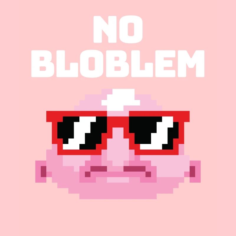 Pas de Bloblem Pixel Blobfish Fish Mer