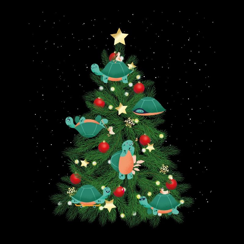 Sea Turtle Tortoise Christmas Tree