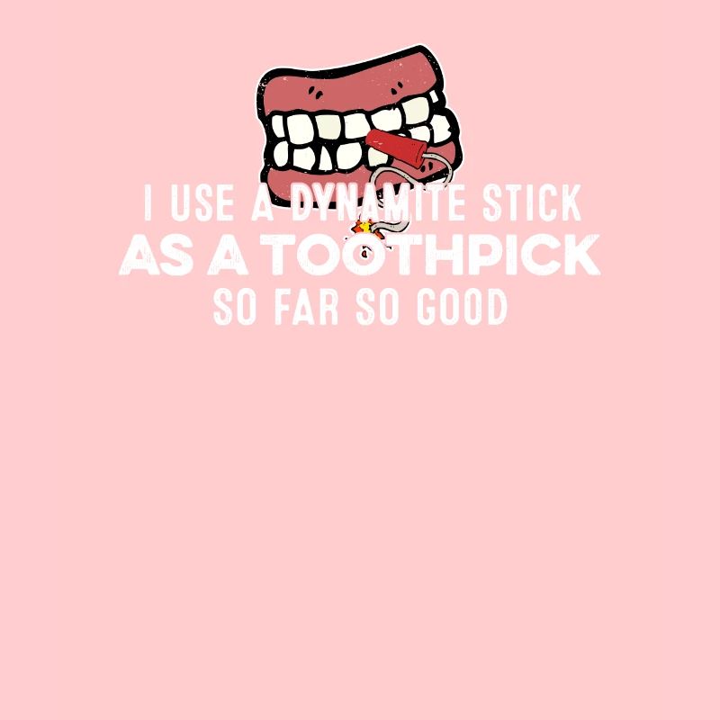 J’utilise un bâton de dynamite comme jeu de mots de rappeur cure-dent