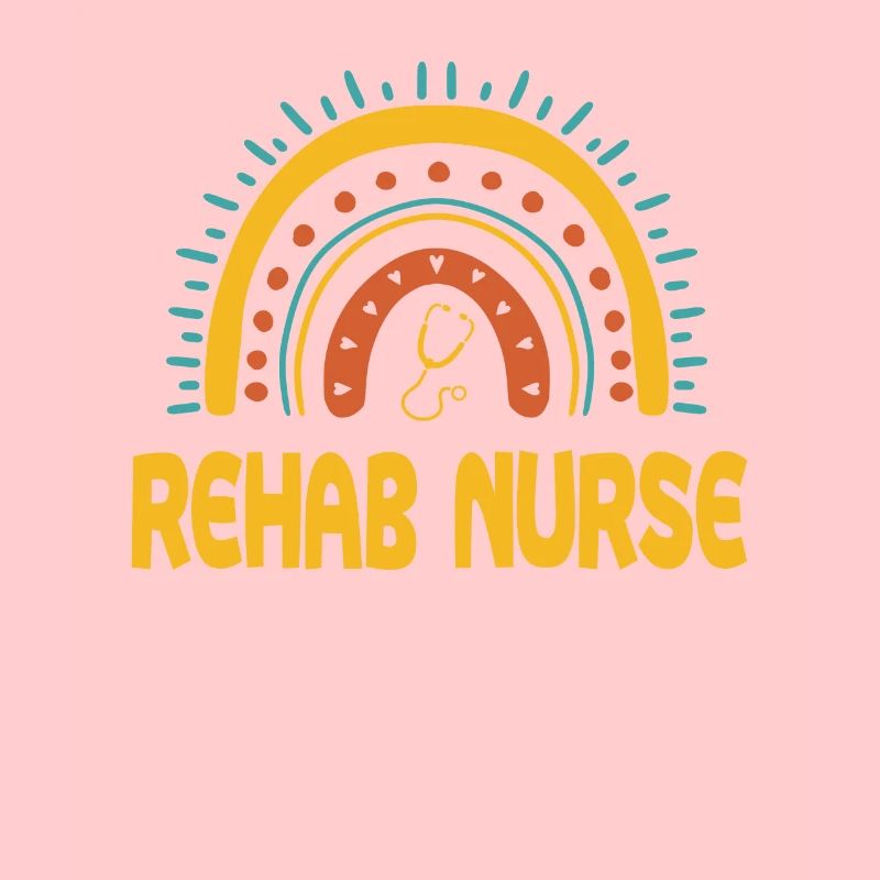 Infirmière en réadaptation Boho Rainbow