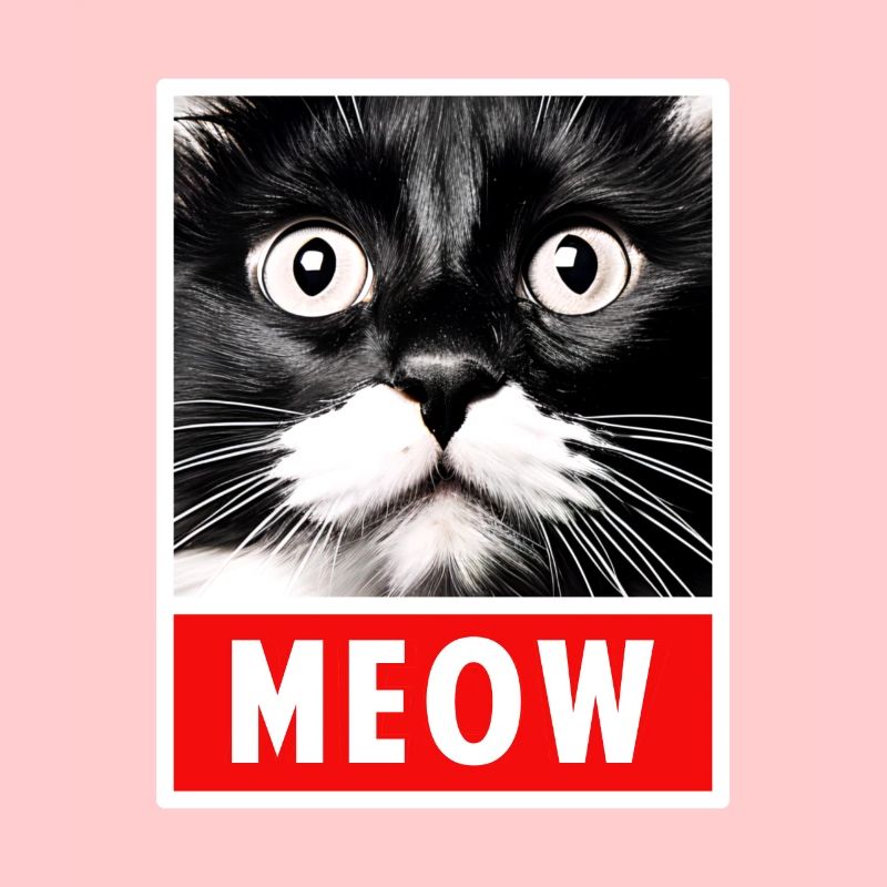 MEOW Meow Mignon Visage de chat