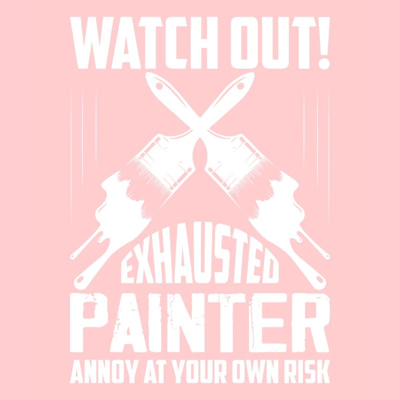 Fais gaffe! Un peintre épuisé s’agace de son propre ris