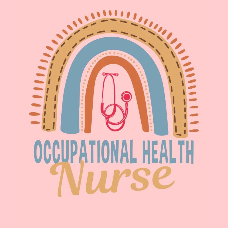 Arbeitsmedizinische Krankenschwester Boho Rainbow