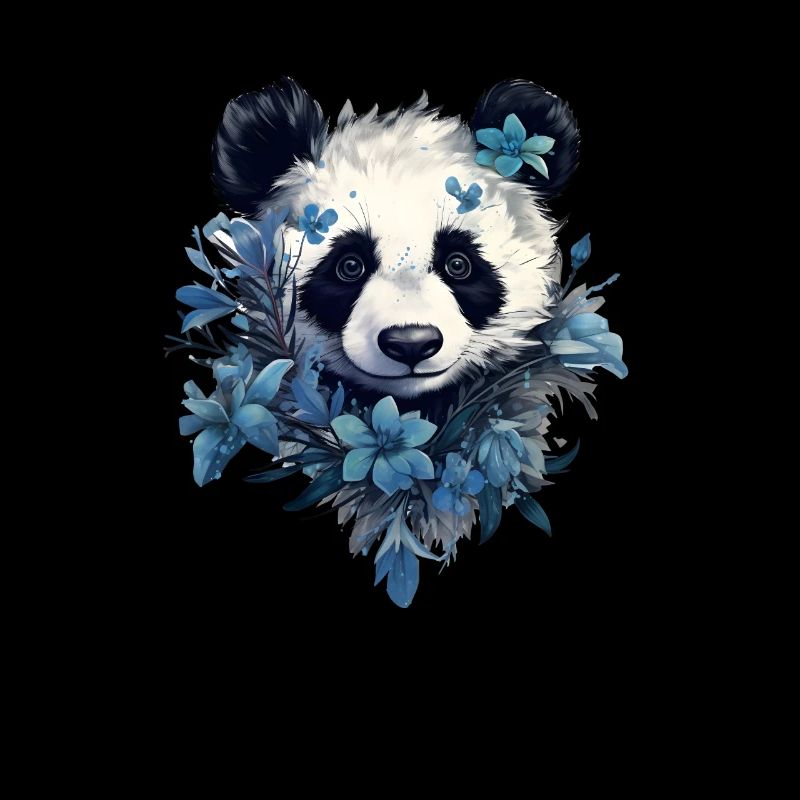 Conception de fleurs de panda