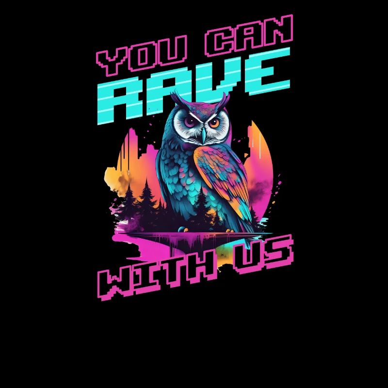 Edm Rave Du kannst Eule Rave