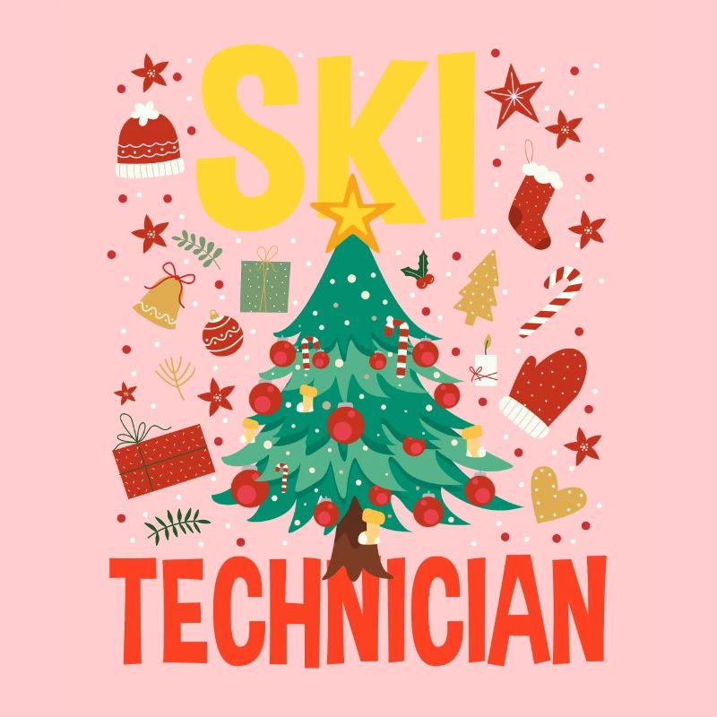 Costume de sapin de Noël de technicien de ski