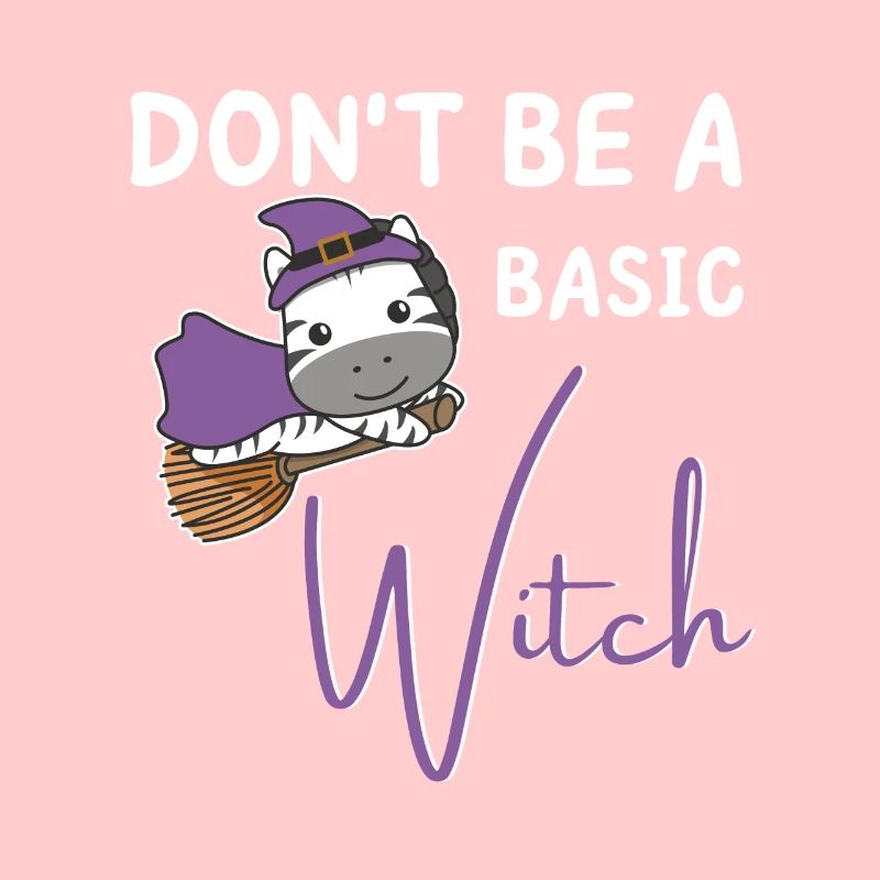 Zebra Halloween witches don't be a basic witch