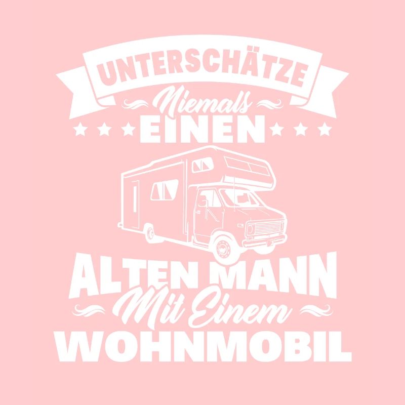 alten mann mit einem Wohnmobil