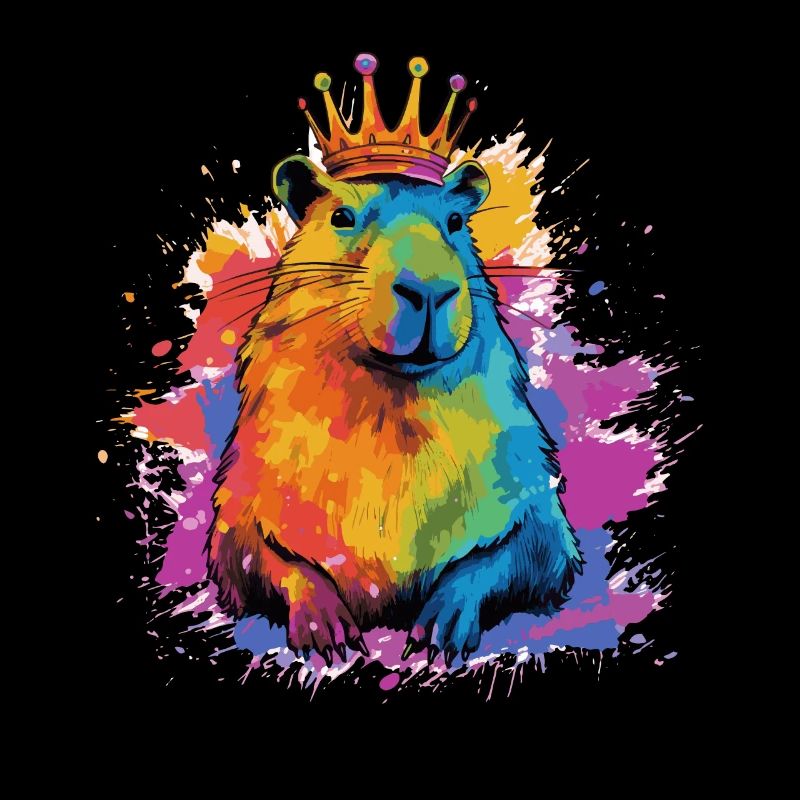 Capybara avec capybara couronne