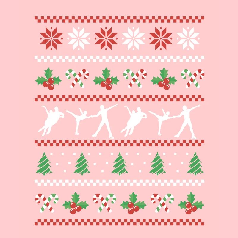 Conception de danse sur glace de Noël laid